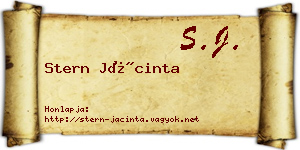Stern Jácinta névjegykártya